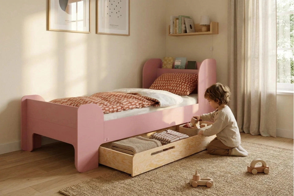 Łóżko dziecięce z szufladą - dlaczego warto je wybrać?